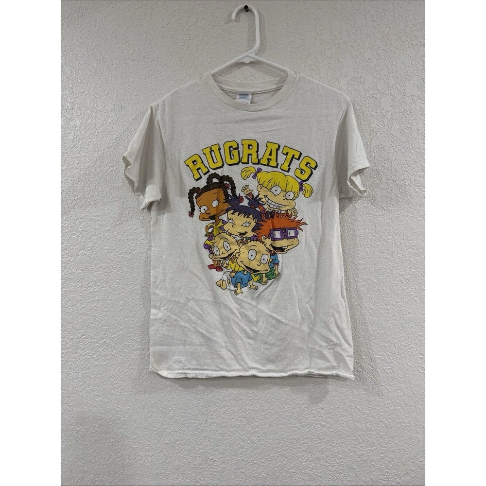 VTG 90s Delta Pro Weight Nickelodeon Rugrats Graphic White T-Shirt  Sz Small
